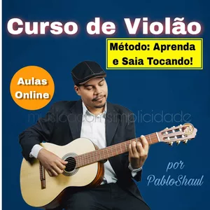 Imagem de capa para o Curso online Curso de Violão - Aprenda e Saia Tocando