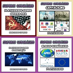 Combo 56 Atividades sobre geopolítica 🌟 por Suporte Geográfico
