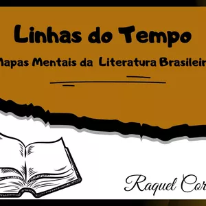 Imagem de capa para o Ebook Linhas do Tempo  - Mapas Mentais da Literatura Brasileira