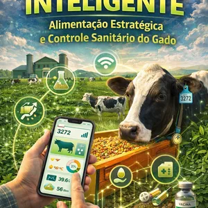 Imagem de capa para o Ebook Pecuaria Inteligente Alimentacao Estrategica-e-Controle-Sanitario-do-Gado