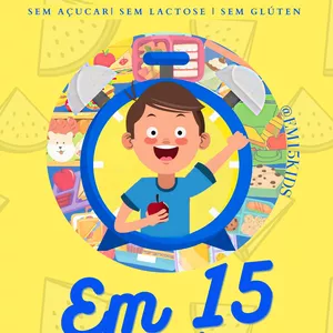 Imagem de capa para o Ebook LANCHINHOS em 15 minutos 