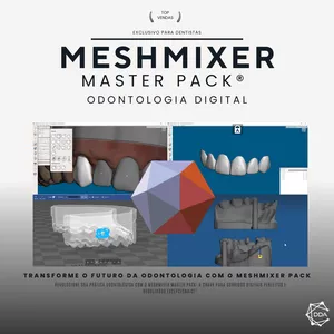 Imagem de capa para o Curso online Meshmixer Master Pack® - Pacote Essencial para Odontologia Digital | Essential Package for Digital Dentistry