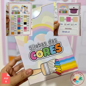 Imagem de capa para o Ebook Sílabas das Cores - Recurso pedagógico