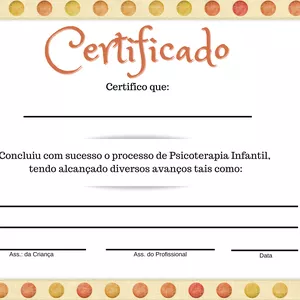 Imagem de capa para o Curso online Certificado para encerramento de Psicoterapia Infantil