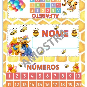 Imagem de capa para o Curso online *CRACHÁ DE MESA TEMA URSINHO POOH*  