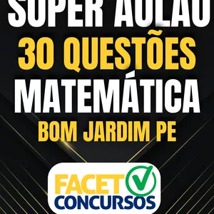 Imagem de capa para o Curso online ✅ Combo com 30 Questões de Matemática da banca FACET + Aula de Matemática Básica