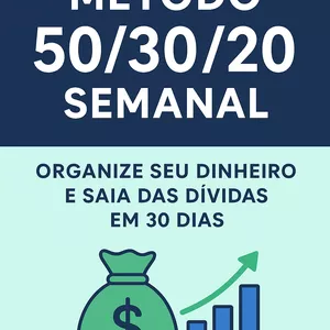 Imagem de capa para o Ebook Método 50/30/20 semanal