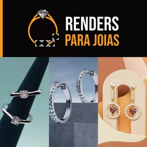 Imagem de capa para o Curso online Renders 3d para Joias + edição de vídeo no Cap Cut