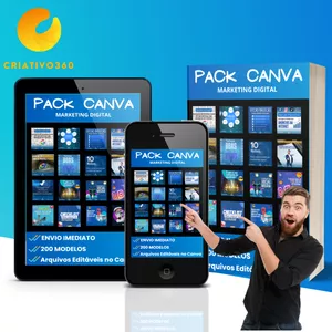 Imagem de capa para o Curso online Pacote 200 Artes Marketing Digital Agencia Digital - Pacote de Artes para Redes Sociais 