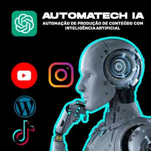 Imagem de capa para o Curso online AutomaTech IA - Automatização da Produção de Conteúdo Usando Inteligência Artificial