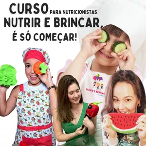Imagem de capa para o Curso online Nutrir e Brincar, é só  começar!