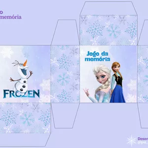 Imagem de capa para o Ebook Jogo da mémória da Frozen