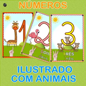 Imagem de capa para o Ebook NÚMEROS ILUSTRADOS COM ANIMAIS