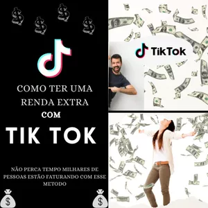 Imagem de capa para o Ebook Como ganhar uma renda extra com o tik tok