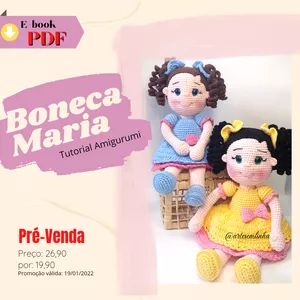 Imagem principal do produto Boneca Maria Amigurumi