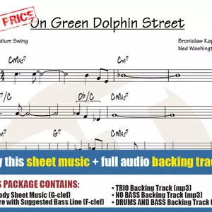 Cover image for Online course On Green Dolphin Street (Sheet Music + Backing Tracks)