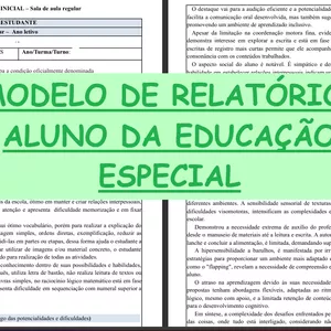 Imagem de capa para o Curso online Modelo de relatório: aluno da educação especial