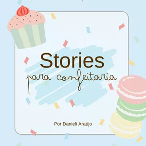 Imagem de capa para o Ebook Stories para Confeitaria
