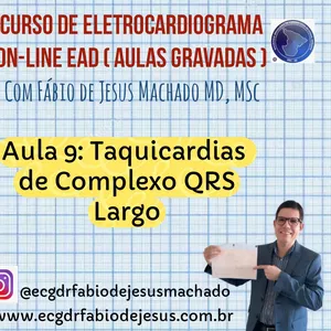 Imagem de capa para o Curso online Aula 9 - Taquicardias QRS Largo