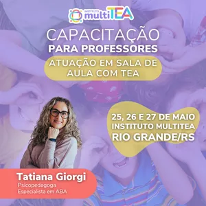 Imagem de capa para o Evento presencial Capacitação para Professores: Atuação na Sala de Aula com TEA