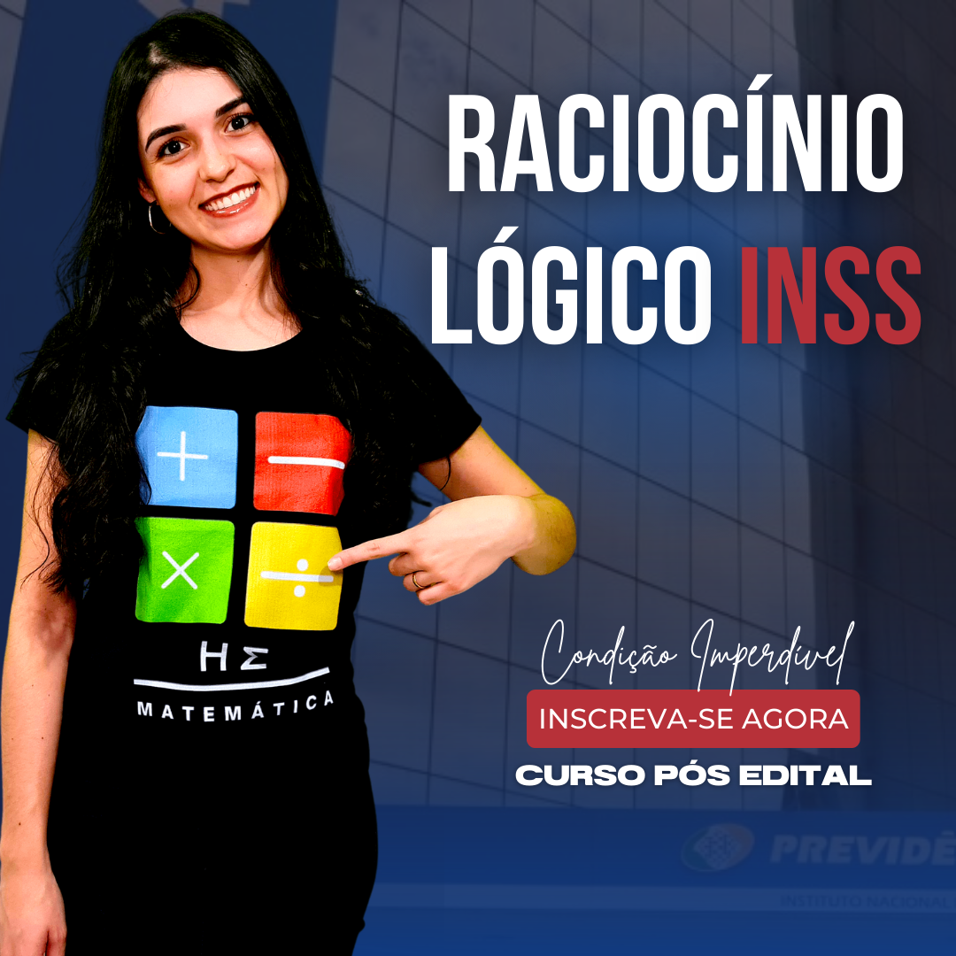 Imagem do curso Curso de Raciocínio Lógico INSS 2022 - Pós Edital