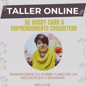 Imagen de portada para Curso online  Taller De Hobby caro a Emprendimiento crochetero en 2 semanas.
