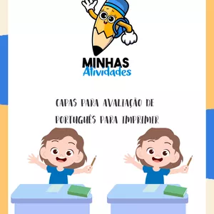 Imagem de capa para o Ebook Capas para Avaliação de Português para Imprimir