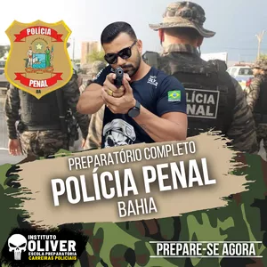 Imagem do curso 👮‍♂️Preparatório Completo POLÍCIA PENAL da Bahia  👮‍♂️ PP-BA - Instituto Óliver 