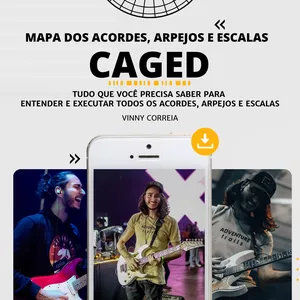 Imagem de Curso Mapa dos Acordes, Arpejos e Escalas  criado por Vinny Correia na hotmart