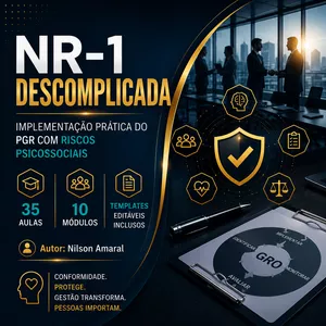 Imagem de NR-1 Descomplicada criado por ANA CAROLINA OLIVEIRA DO LIVRAMENTO na hotmart