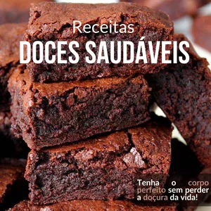 Imagem de capa para o Ebook 50 Receitas de doces saudaveis 