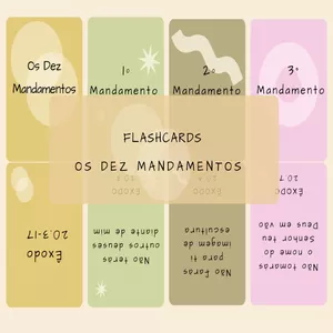 Imagem de capa para o Curso online FLASHCARDS OS DEZ MANDAMENTOS BÍBLICOS