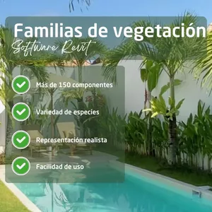 Imagen de portada para Curso online Familia de vegetación para Revit
