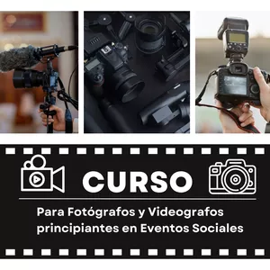 Imagen de portada para Curso online Curso Fotografía y vídeo para principiantes en Eventos Sociales 