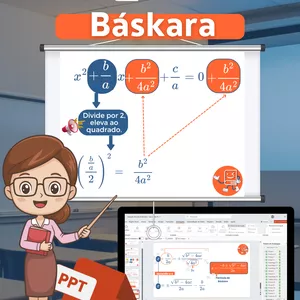 Imagem do curso Slides/PPT para ensinar: Dedução Fórmula de Báskara