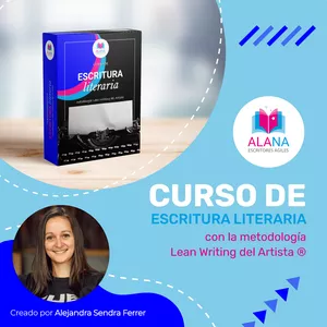 Imagen de portada para Curso online PAGO ÚNICO | Curso de escritura creativa y literaria | Metodología Lean Writing del Artista®. Creado por Alejandra Sendra Ferrer