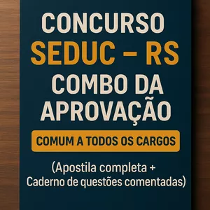 Imagem de capa para o Ebook COMBO DA APROVAÇÃO – CONCURSO SEDUC RS - Comum a todos os cargos de Professor