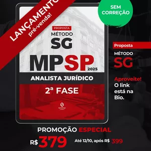 Imagem do curso Analista Jurídico MPSP | 2ª Fase - SEM CORREÇÃO