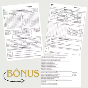 Imagem de capa para o Ebook Audiometria Completa - Folha de exame + BÔNUS