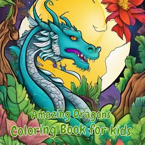 Imagen de portada para Curso online ¡Increíbles Dragones! Libro para Colorear PARA NIÑOS