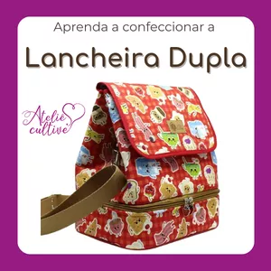 Imagem de capa para o Curso online Aprenda a costurar uma Lancheira Dupla