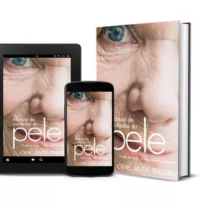Imagem de capa para o Ebook Manual de Cuidados com sua Pele.