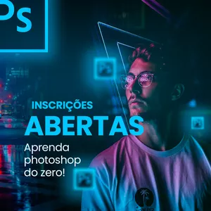 Imagem de capa para o Curso online PhotoShop CC