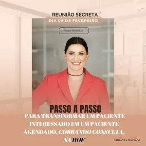 Imagem de capa para o Evento online Reunião Secreta com Dra Samantha Busnello