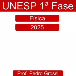 Imagem de capa para o Ebook UNESP 1ª Fase Física 2025
