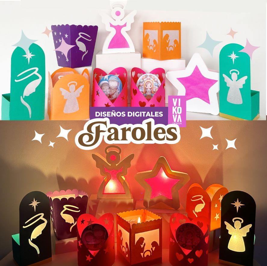 Kit Cameo de Faroles Navideños