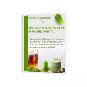Imagem de capa para o Ebook Tônicos e Shakes para Emagrecimento 