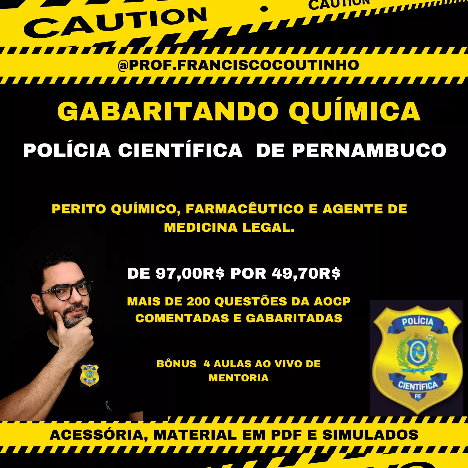 QuimiPerito: O Guia Definitivo para Gabaritar Química no Concurso de Perito Criminal!