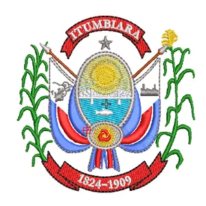 Imagem de capa para o Ebook Matriz de bordado Brasão de Itumbiara-GO