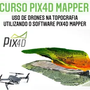 Imagem principal do produto Pix4D Mapper V4.10 -  Curso Utilização de drones na topografia utilizando o software Pix4D mapper